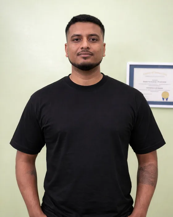 Sunny Kumar, master barber at Dandies Sunnyvale